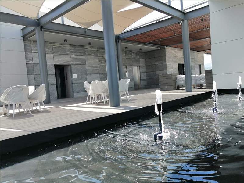 Terraza común amenidades Over Santa Fe