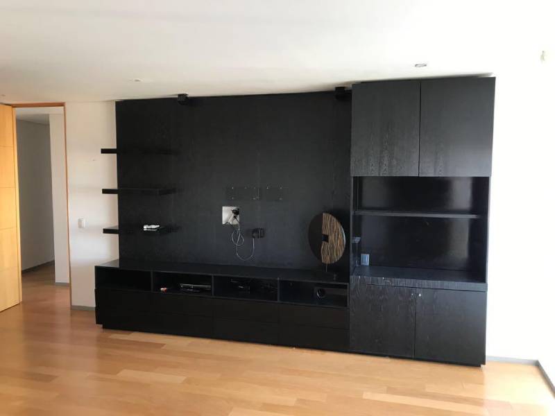 estancia con buena iluminacion en Depa Torre Amsterdam