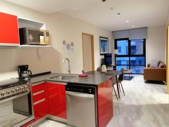 Vista Cocina Departamento en Polarea