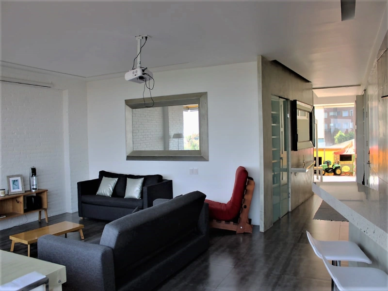 estancia amplia con buena iluminacion en Santa Fe Latelier