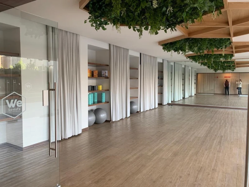 Amenidad area de gimnsasio o yoga Depto We Santa Fe