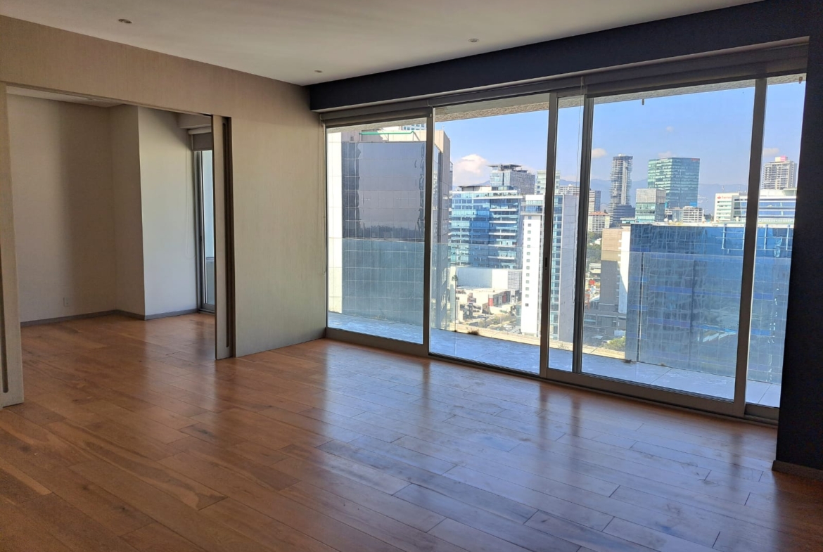 Amplia estancia con balcón Península Tower