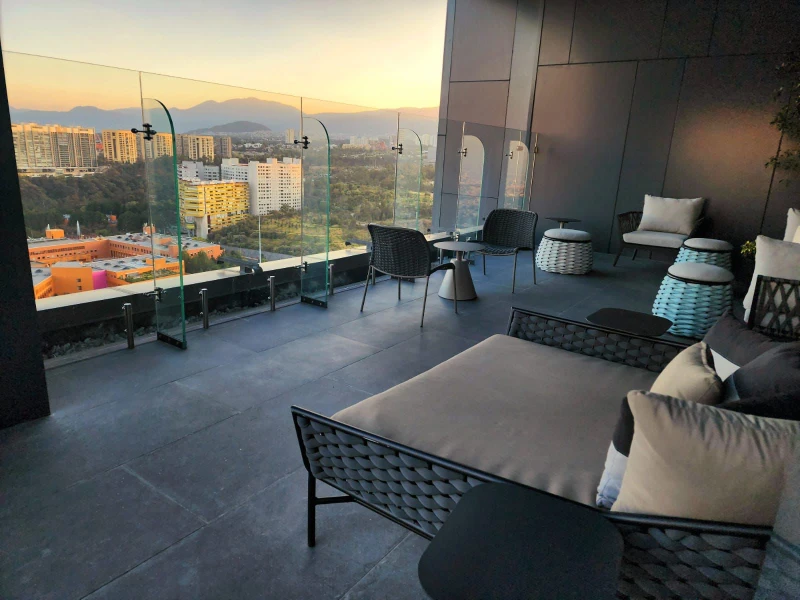 Amenidades terraza High Park Reforma